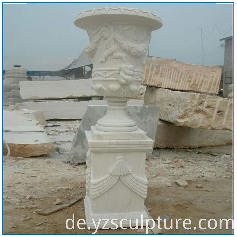 large size marble planter